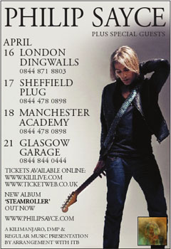 Philip Sayce Tour